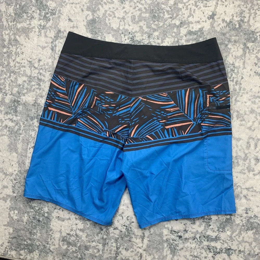 Patagonia Mens Board‎ Shorts 34 Blue Unlined Swim Trunks Geometric Outdoor